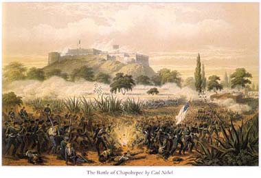 The Storming of Chapultepec by Carl Nebel